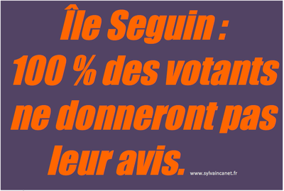 île seguin, 100% des votants ne donneront pas leur avis