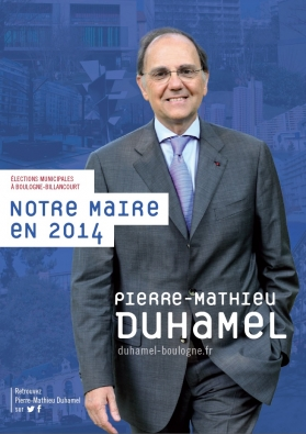 Affiche Pierre mathieu Duhamel Boulogne billancourt mars 2014